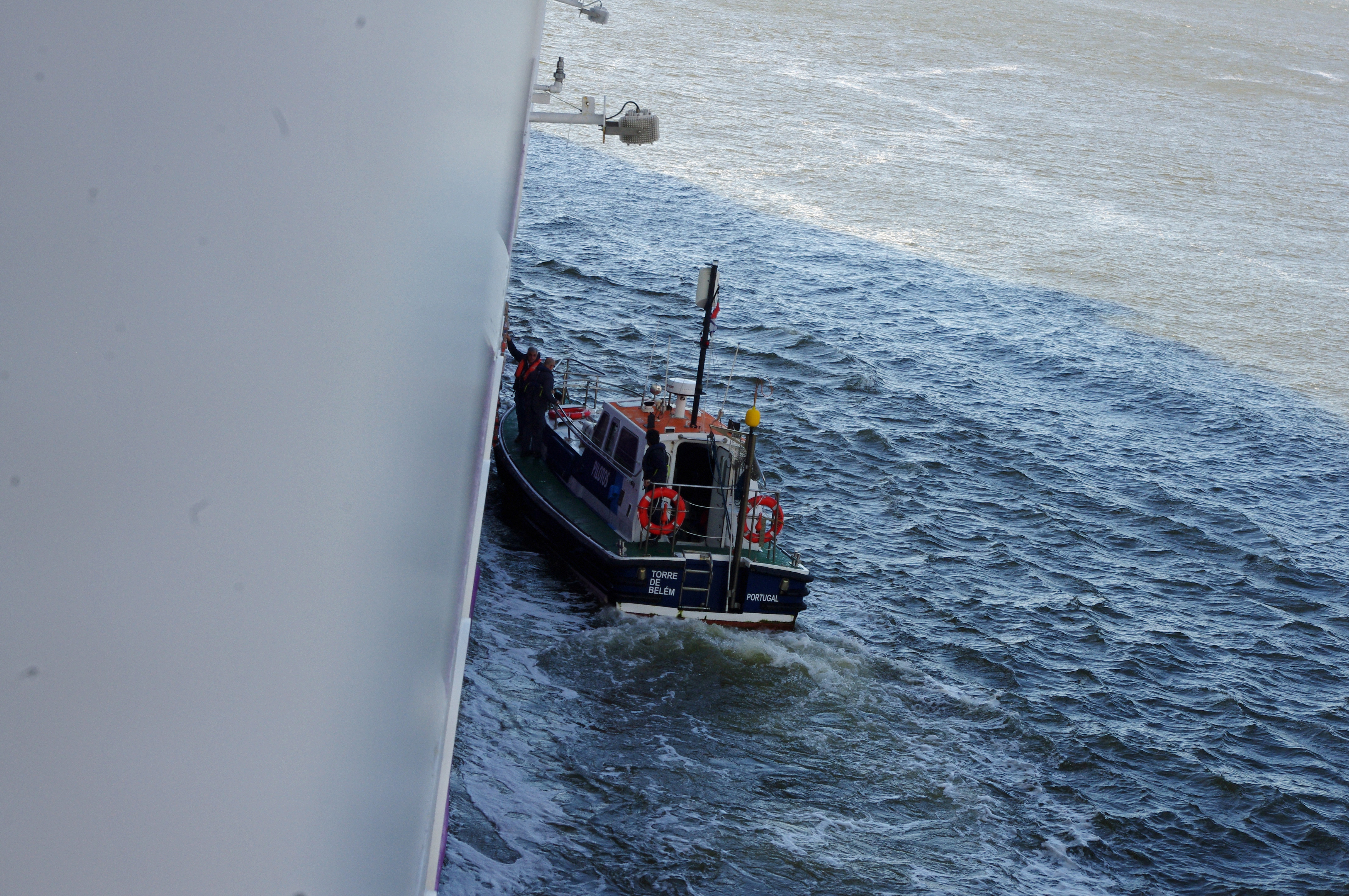 Pilot Leaving Ship at Lisbon